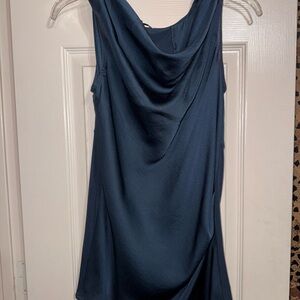 Elegant Navy Sleeveless Top